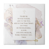 Glory to the Lord catholic prayer Fliese (Vorderseite)