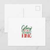 Glory To The Newborn King Postkarte (Vorne/Hinten)