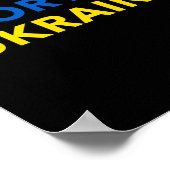 Glory To Ukraine - Slava Ukraini  Poster (Ecke)