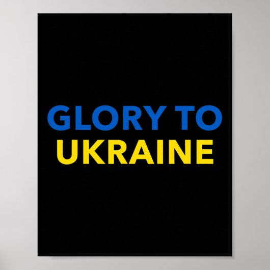 Glory To Ukraine - Slava Ukraini  Poster (Vorne)