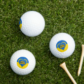 Glory to Ukraine written in Ukrainian Golfball (Insitu Gras)