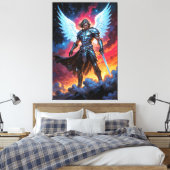 Gloryblade Erzengel Michael Leinwanddruck (Insitu (Schlafzimmer))