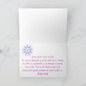 GloryStar5 (mit spanischem Zitat) Karte (Innenseite)