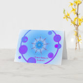 GloryStar5 (mit spanischem Zitat) Karte (Gelbe Blume)