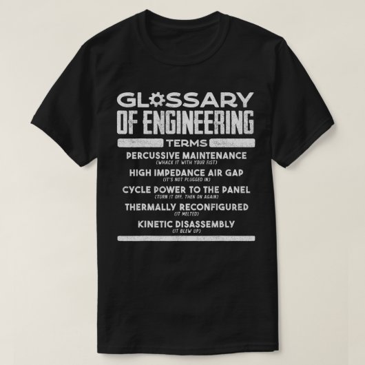 Glossar der technischen Begriffe Gewitter-Konstruk T-Shirt (Design vorne)