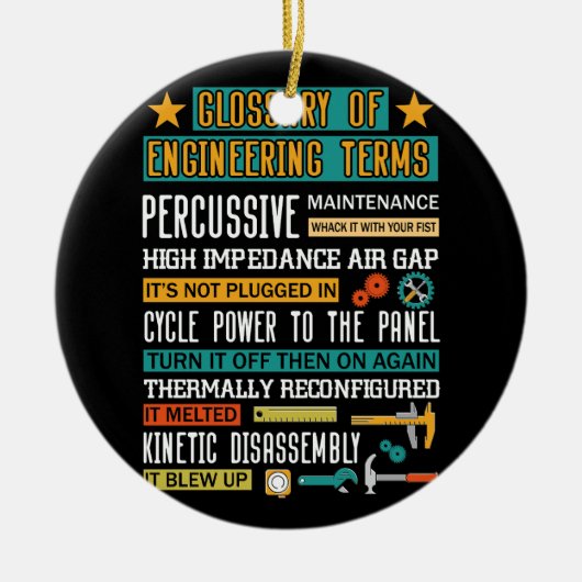 Glossar der technischen Begriffe Gewitter-Technike Keramik Ornament (Vorne)