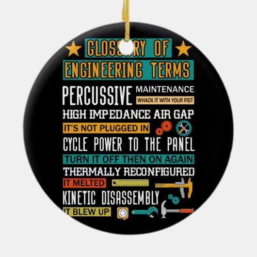 Glossar der technischen Begriffe Gewitter-Technike Keramik Ornament (Hinten)