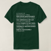 Glossar der technischen Begriffe Percussive Mainte T-Shirt (Design vorne)
