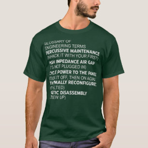 Glossar der technischen Begriffe Percussive Mainte T-Shirt