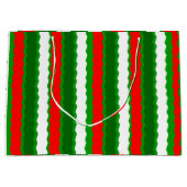 Glossar Große Weihnachtsgeschenke Tasche Rot Grün Geschenktüte (Vorderseite)