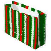Glossar Große Weihnachtsgeschenke Tasche Rot Grün Geschenktüte (Vorderseite Schrägansicht)