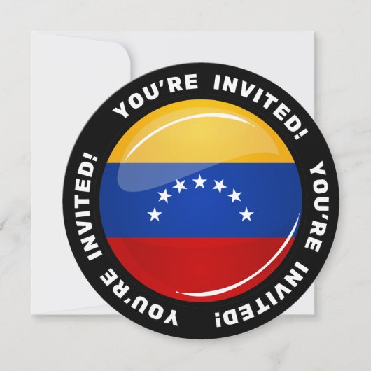 Glossar-Rundvenezuelenflagge Einladung (Vorderseite)