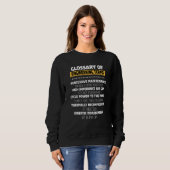 Glossar technischer Begriffe Sweatshirt (Vorne ganz)