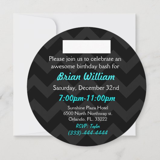 Glossareinschrift Einladung (Rückseite)