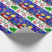 Glossarine Wrapping Paper Fish Crabs Ocean Beach Geschenkpapier (Ecke)
