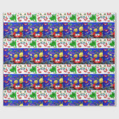 Glossarine Wrapping Paper Fish Crabs Ocean Beach Geschenkpapier (Flach)