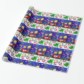 Glossarine Wrapping Paper Fish Crabs Ocean Beach Geschenkpapier (Ungerollt)