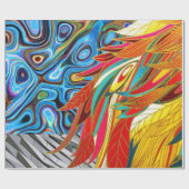 Glossarpapier, Abstrakt Geschenkpapier (Flach)