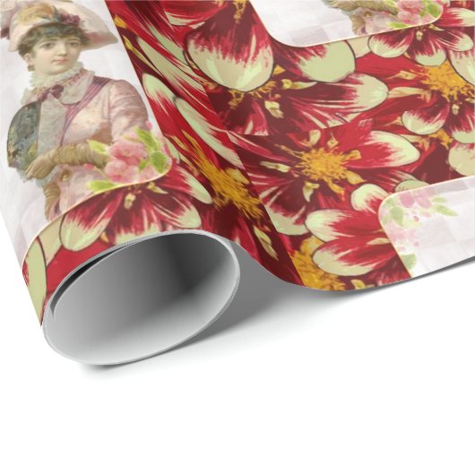 Glossarpapier, Viktorianisch Geschenkpapier (Rolleneckpunkt)