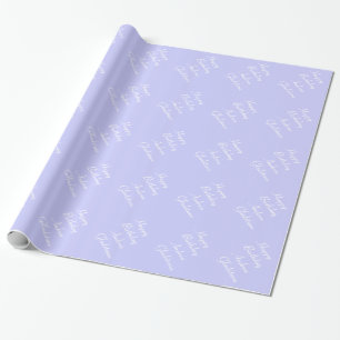 Glossartiges lila Geburtstagspapier Geschenkpapier