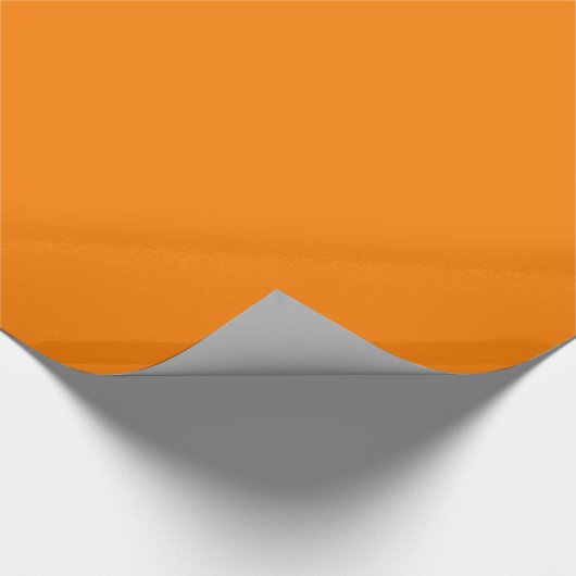 Glossartiges Orangefarbenes Papier Geschenkpapier (Ecke)