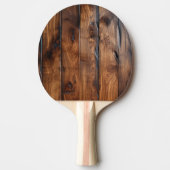 Glossenstartiges Dunkles Holz Tischtennis Schläger (Vorderseite)