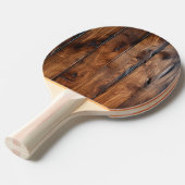 Glossenstartiges Dunkles Holz Tischtennis Schläger (Vorderseite)