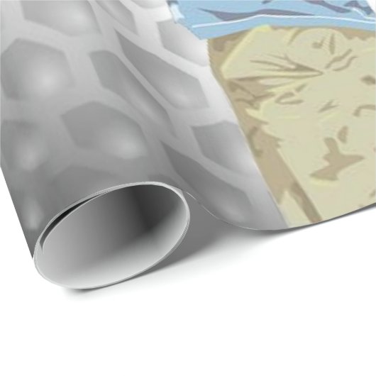 Glosses Wrapping Paper, Golf Golfgolfer Geschenkpapier (Rolleneckpunkt)