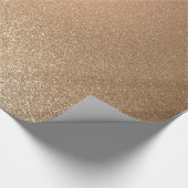 Glossgrau Gold Wrapping Paper Geschenkpapier (Ecke)