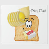 Glossopapier, Bakery Toast Butter Geschenkpapier (Flach)