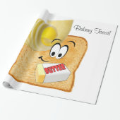 Glossopapier, Bakery Toast Butter Geschenkpapier (Ungerollt)