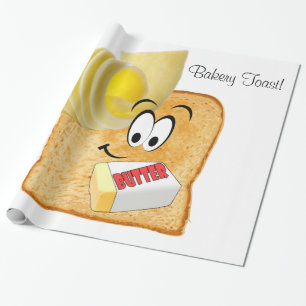 Glossopapier, Bakery Toast Butter Geschenkpapier