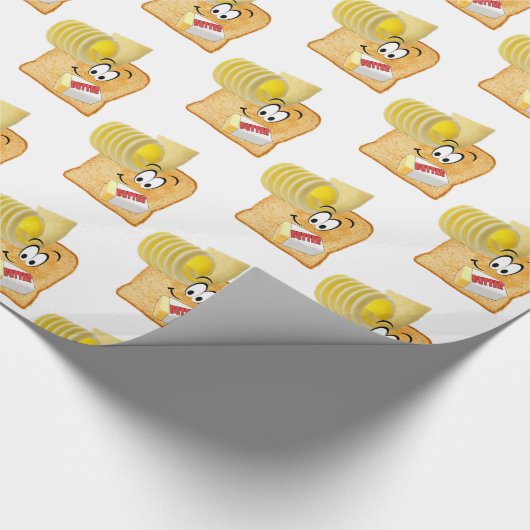 Glossopapier, Toastbutter Geschenkpapier (Ecke)