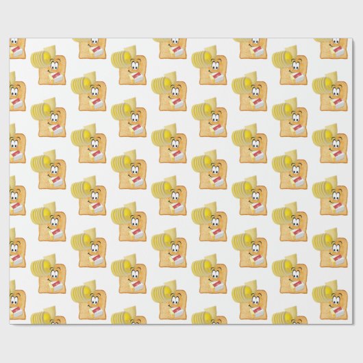 Glossopapier, Toastbutter Geschenkpapier (Flach)