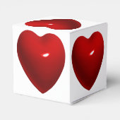 Glossrotes Herz Geschenkschachtel (Rückseite)