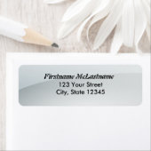 Glossweiße Adressetiketten (Insitu)