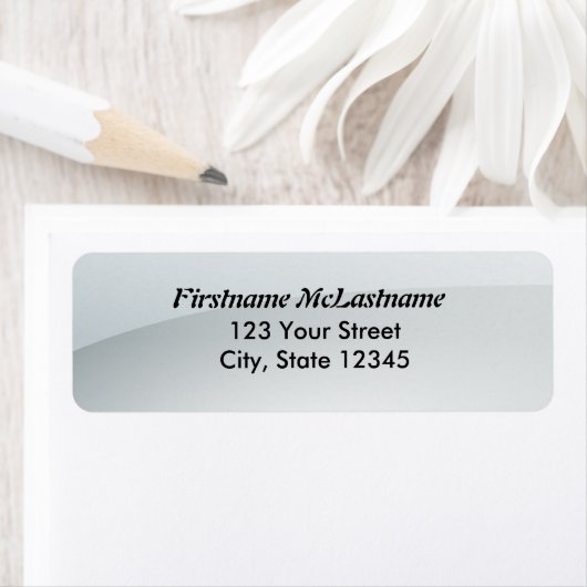 Glossweiße Adressetiketten (Insitu)