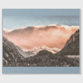 Glosswrapping Paper, 30" x 6' mit Berg Geschenkpapier (Flach)