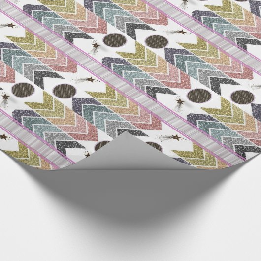 Glosswrapping Paper Abstrakt Geschenkpapier (Ecke)
