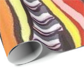 Glosswrapping Paper, Afrikanischer Frauenpapagei Geschenkpapier (Rolleneckpunkt)