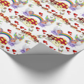 Glosswrapping Paper, Angel Butterfly Mushrooms Geschenkpapier (Ecke)