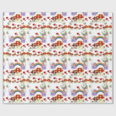 Glosswrapping Paper, Angel Butterfly Mushrooms Geschenkpapier (Flach)