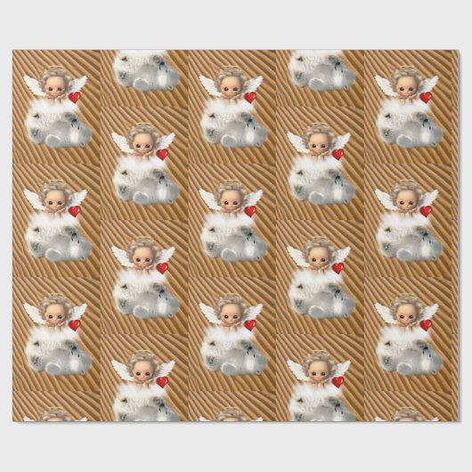 Glosswrapping Paper Angel Geschenkpapier (Flach)