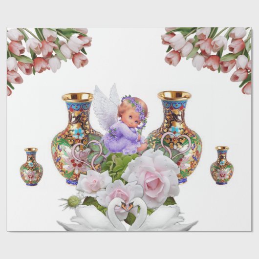 Glosswrapping Paper Angel Geschenkpapier (Flach)