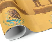 Glosswrapping Paper, antikes Mexiko Geschenkpapier (Rolleneckpunkt)