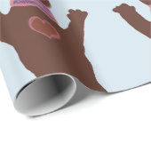 Glosswrapping Paper Bear Baby Geschenk Geschenkpapier (Rolleneckpunkt)