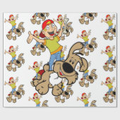 Glosswrapping Paper, Boy Dog Bones Geschenkpapier (Flach)