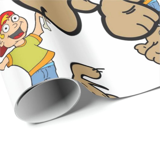 Glosswrapping Paper, Boy Dog Bones Geschenkpapier (Rolleneckpunkt)