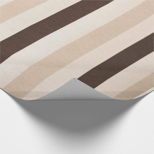 Glosswrapping Paper Brown Beige White Geschenkpapier (Ecke)