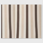Glosswrapping Paper Brown Beige White Geschenkpapier (Flach)